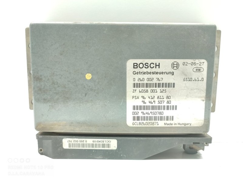 Recambio de centralita cambio automatico para peugeot 607 (s1) pack referencia OEM IAM 0260002767  