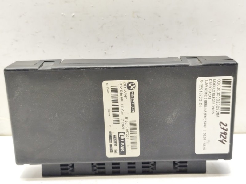 Recambio de modulo electronico para bmw serie 5 berlina (e60) 520d referencia OEM IAM 6135916720101  
