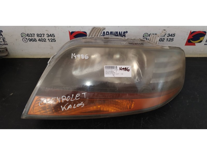 Recambio de faro izquierdo para chevrolet kalos 1.2 cat referencia OEM IAM   