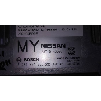 Recambio de centralita motor uce para nissan x-trail (t32) tekna 4x4 referencia OEM IAM 237104BD9E  