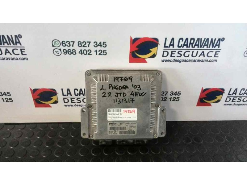 Recambio de centralita motor uce para lancia phedra (180) 2.2 jtd 16v emblema referencia OEM IAM 9652590280  