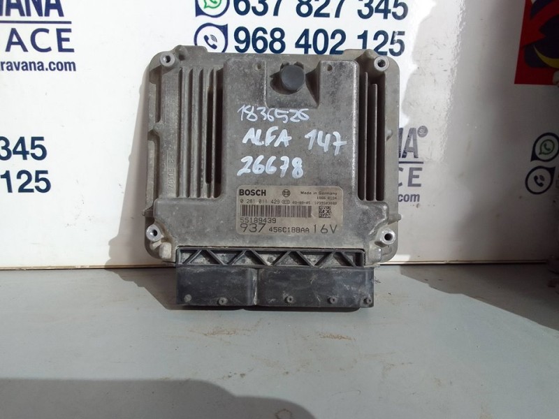Recambio de centralita motor uce para alfa romeo 147 (190) 1.9 jtd impression referencia OEM IAM 0281011429  