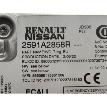 Recambio de modulo electronico para renault captur ii intens referencia OEM IAM 2591A2858R  