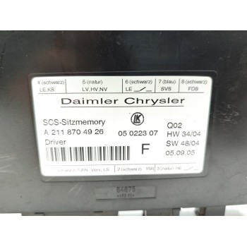 Recambio de modulo electronico para mercedes-benz clase m (w164) 320 / 350 cdi (164.122) referencia OEM IAM A2118704926  