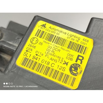 Recambio de faro derecho para skoda yeti active referencia OEM IAM 5L1941018C  