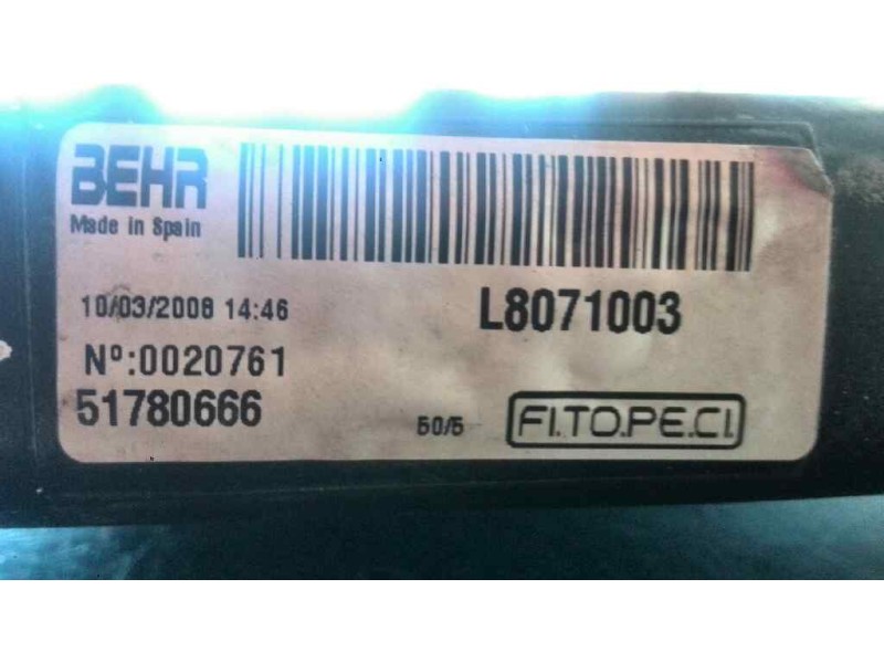 Recambio de radiador agua para peugeot bipper avantage referencia OEM IAM   