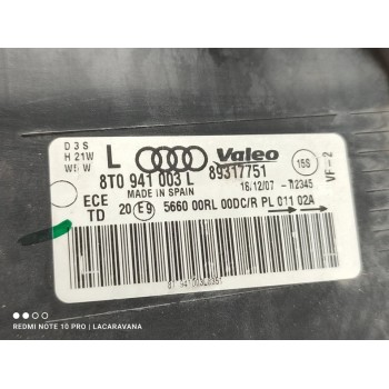 Recambio de faro izquierdo para audi a5 coupe (8t) 2.7 tdi referencia OEM IAM 8T0941003L  