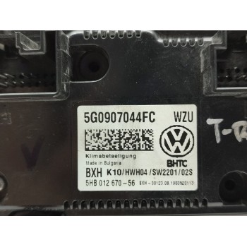 Recambio de mando climatizador para volkswagen t-roc advance referencia OEM IAM 5G0907044FC  