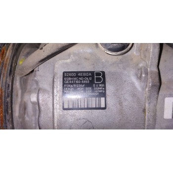Recambio de compresor aire acondicionado para renault talisman icon referencia OEM IAM 926004EB0A  