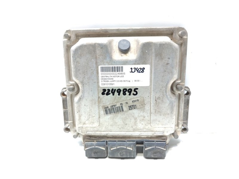 Recambio de centralita motor uce para citroën jumpy 2.0 hdi sx furg. referencia OEM IAM 0281010591  