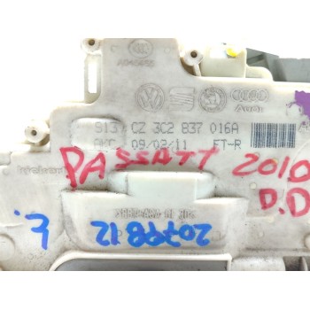 Recambio de cerradura puerta delantera derecha para volkswagen passat berlina (3c2) trendline referencia OEM IAM 3C2837016A  