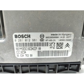 Recambio de centralita motor uce para citroën c4 picasso sx referencia OEM IAM 0281012981  