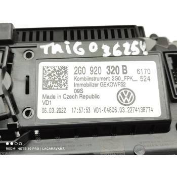 Recambio de cuadro instrumentos para volkswagen taigo (cs1) r-line referencia OEM IAM 2G0920320B  