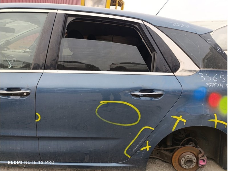 Recambio de puerta trasera izquierda para citroën c4 picasso exclusive referencia OEM IAM 9801573080  