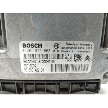 Recambio de centralita motor uce para citroën c4 berlina sx referencia OEM IAM 0281011863  
