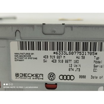 Recambio de sistema navegacion gps para audi a5 coupe (8t) 2.7 tdi referencia OEM IAM 4E0919887M  