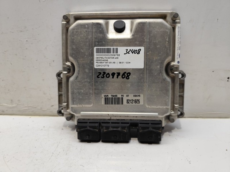 Recambio de centralita motor uce para peugeot 307 (s1) xs referencia OEM IAM 0281010779  
