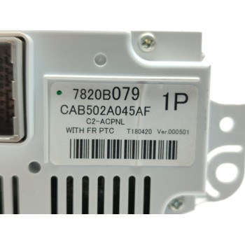 Recambio de mando climatizador para mitsubishi asx (ga0w) challenge 2wd referencia OEM IAM 7820B079  