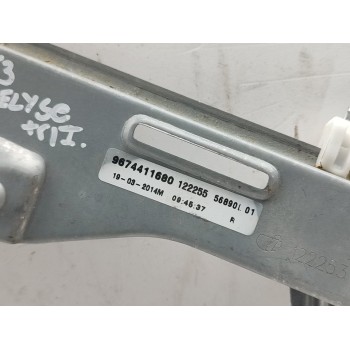 Recambio de elevalunas trasero izquierdo para citroën c-elysée seduction referencia OEM IAM 9674411680  