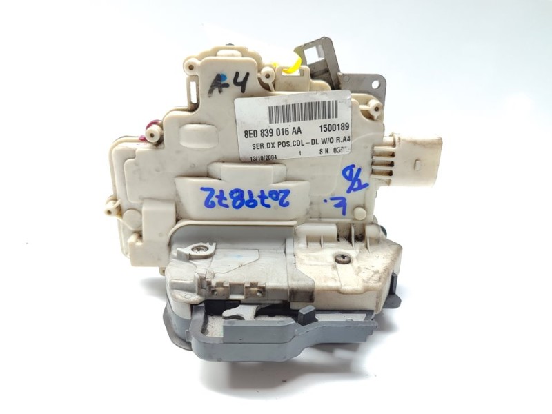 Recambio de cerradura puerta trasera derecha para audi a4 berlina (8e) 2.0 referencia OEM IAM 8E0839016AA  