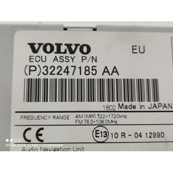 Recambio de sistema audio / radio cd para volvo v40 básico referencia OEM IAM 32247185AA  