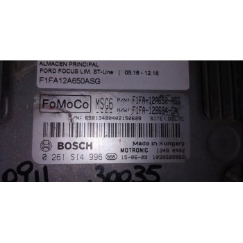 Recambio de centralita motor uce para ford focus lim. st-line referencia OEM IAM F1FA12A650ASG  