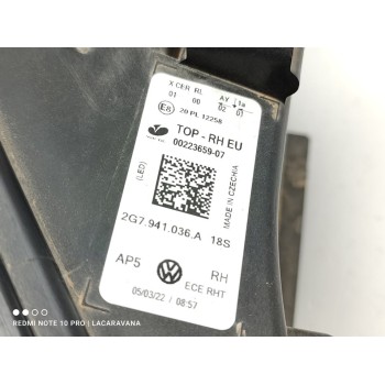 Recambio de faro derecho para volkswagen taigo (cs1) r-line referencia OEM IAM 2G7941036A  