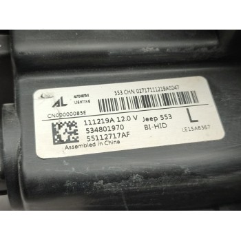 Recambio de faro izquierdo para jeep compass (m7) limited fwd referencia OEM IAM K55112717AG  