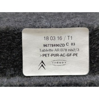 Recambio de bandeja trasera para citroën c4 picasso live edition referencia OEM IAM 96778490ZD  