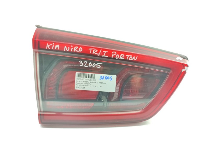 Recambio de piloto trasero izquierdo interior para kia niro business referencia OEM IAM 92403G51  