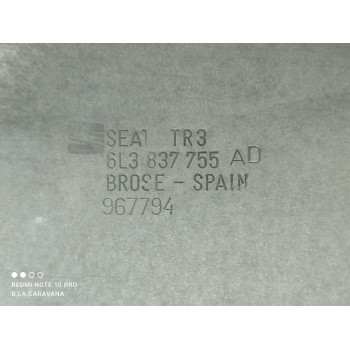 Recambio de elevalunas delantero izquierdo para seat ibiza (6l1) ecomotive referencia OEM IAM 6L3837755AD  