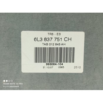 Recambio de elevalunas delantero izquierdo para seat ibiza (6l1) ecomotive referencia OEM IAM 6L3837755AD  