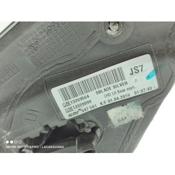 Recambio de retrovisor izquierdo para opel insignia berlina cosmo referencia OEM IAM 13269564  