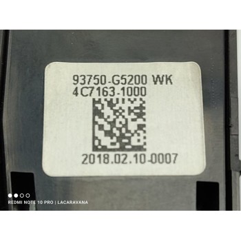 Recambio de interruptor para kia niro business referencia OEM IAM 93750G5200WK  