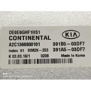 Recambio de centralita motor uce para kia niro business referencia OEM IAM 391B103DF7  