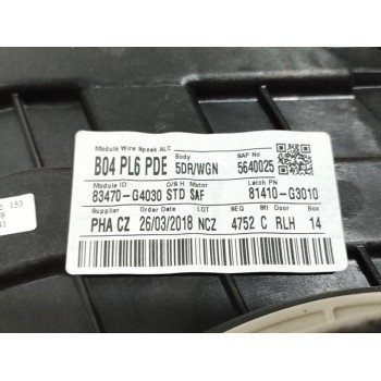 Recambio de elevalunas trasero izquierdo para hyundai i30 cw (pd) family referencia OEM IAM 83470G4030  