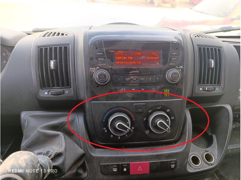 Recambio de mando calefaccion / aire acondicionado para citroën jumper kasten 33 l2h1 bluehdi 130 referencia OEM IAM 1607139980 