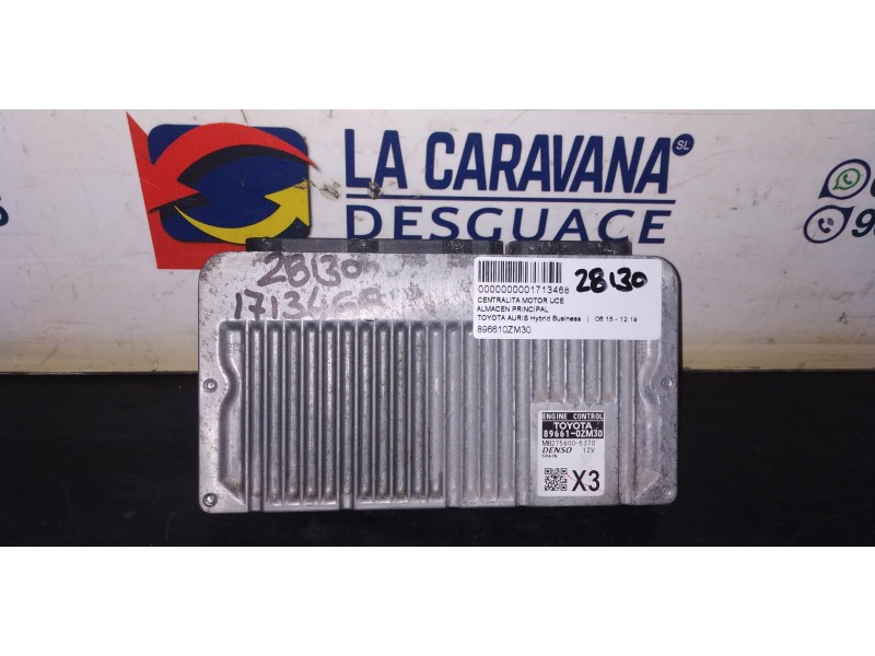 Recambio de centralita motor uce para toyota auris hybrid business referencia OEM IAM 896610ZM30  